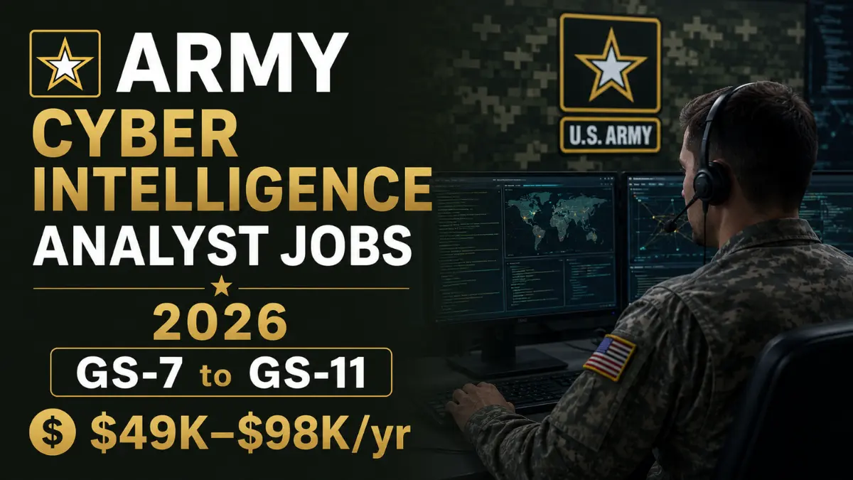 Army Cyber Intelligence Analyst Jobs 2026