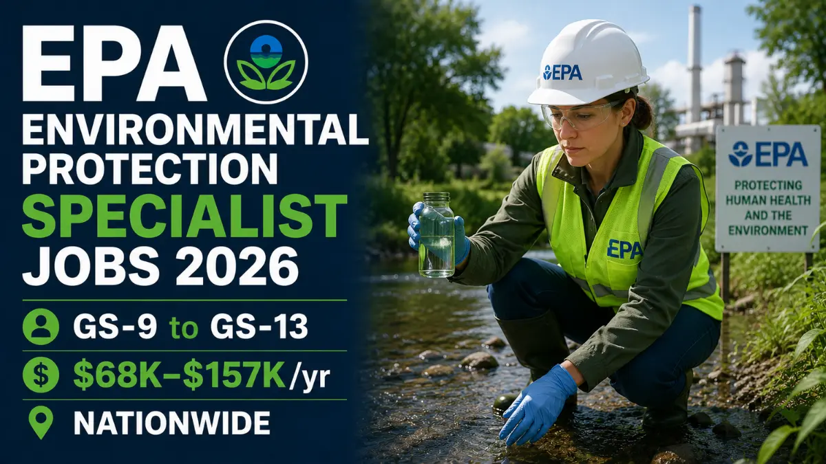 EPA Environmental Protection Specialist Jobs 2026