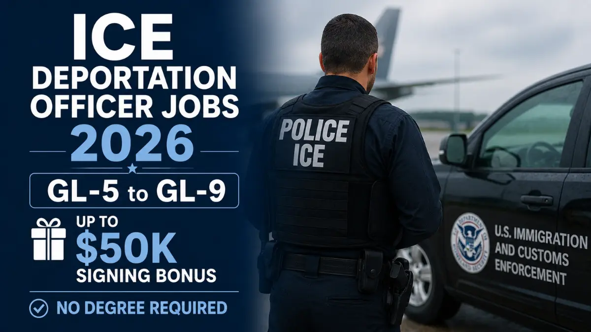 ICE Deportation Officer Jobs 2026