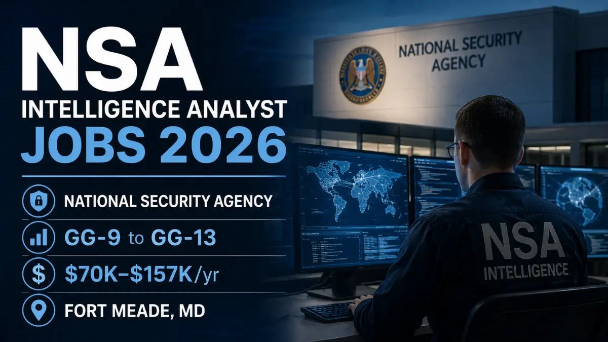 NSA Intelligence Analyst Jobs 2026 — National Security Agency