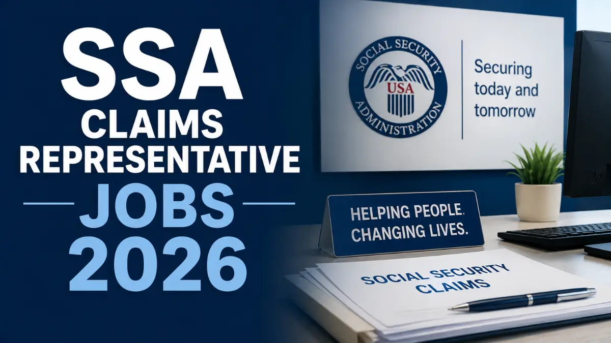 SSA Claims Representative Jobs 2026