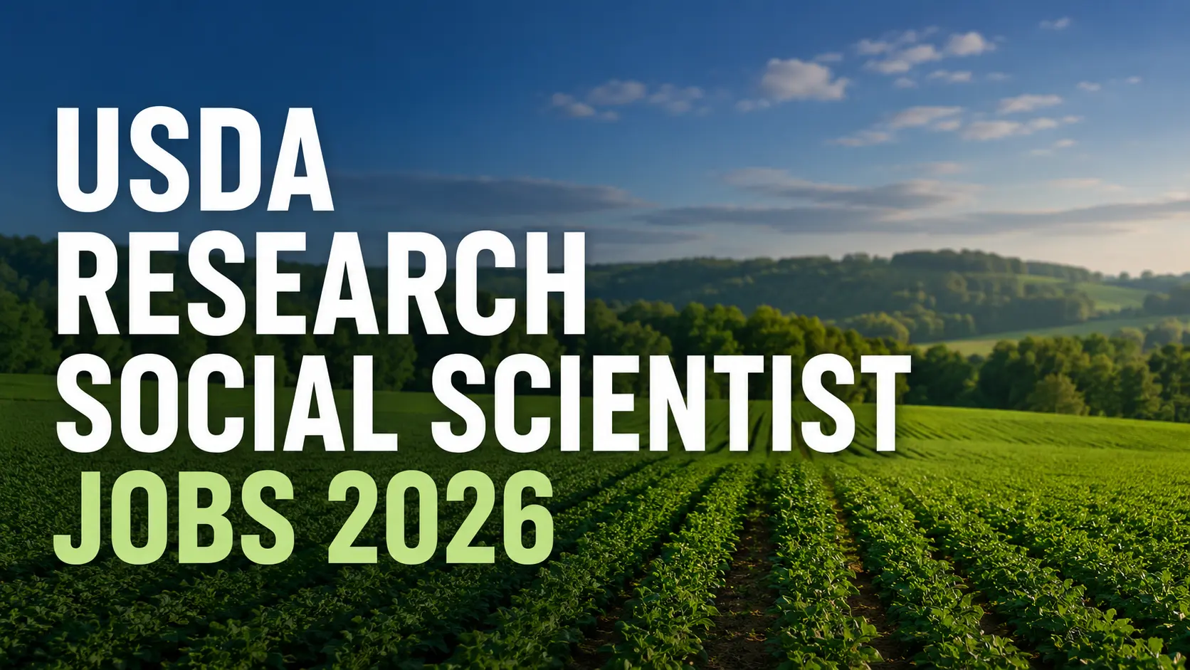USDA Research Social Scientist Jobs 2026