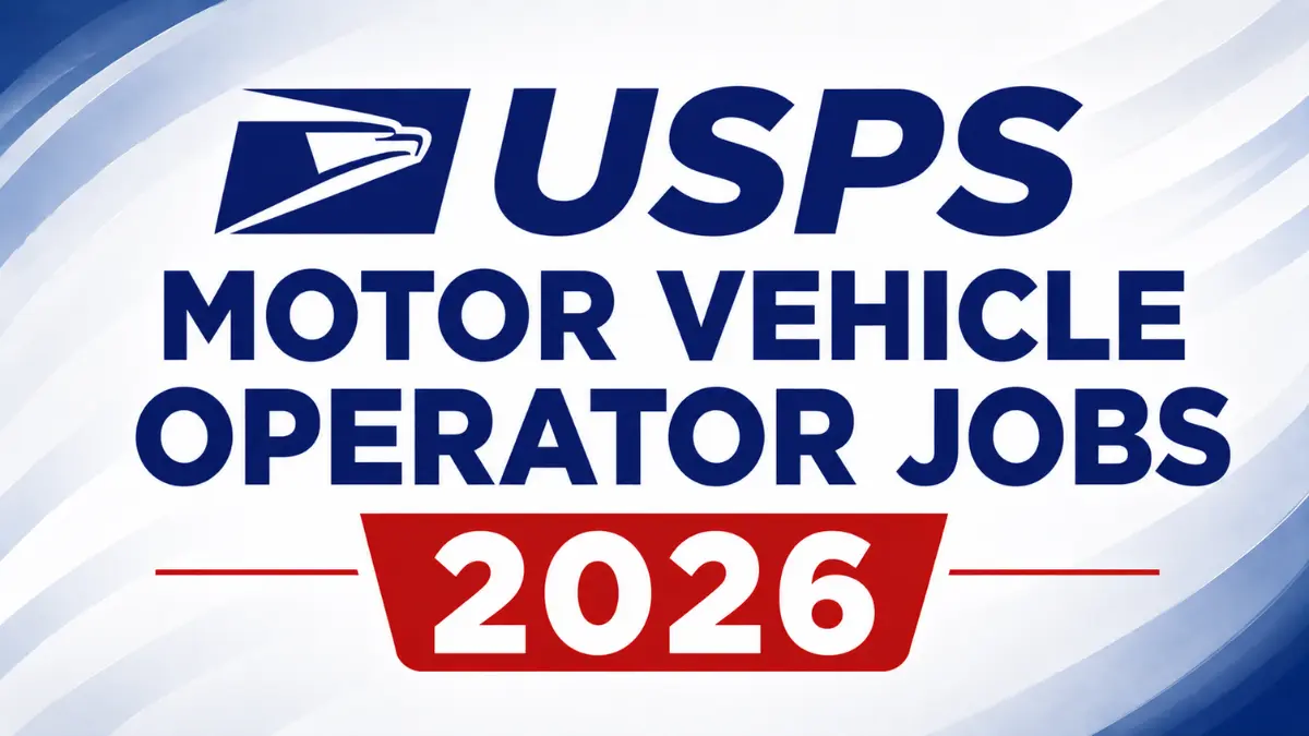 USPS Motor Vehicle Operator Jobs 2026