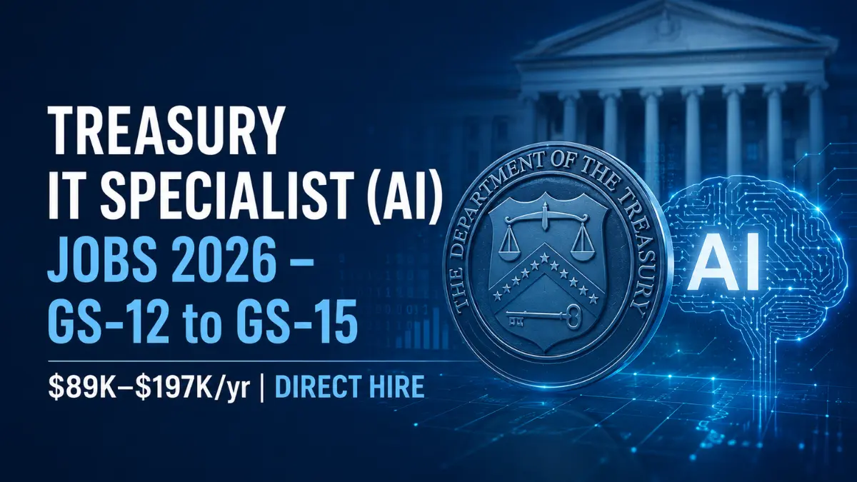 Treasury IT Specialist (AI) Jobs 2026
