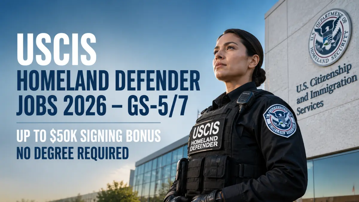 USCIS Homeland Defender Jobs 2026