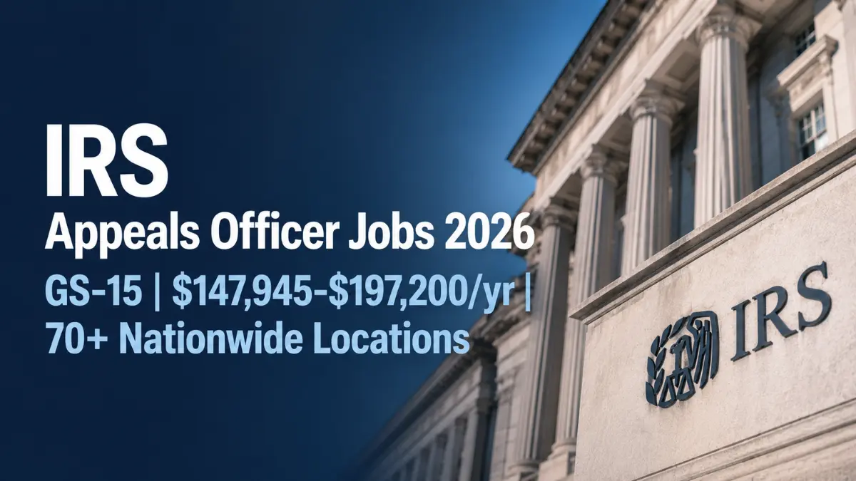 IRS Appeals Officer Jobs 2026
