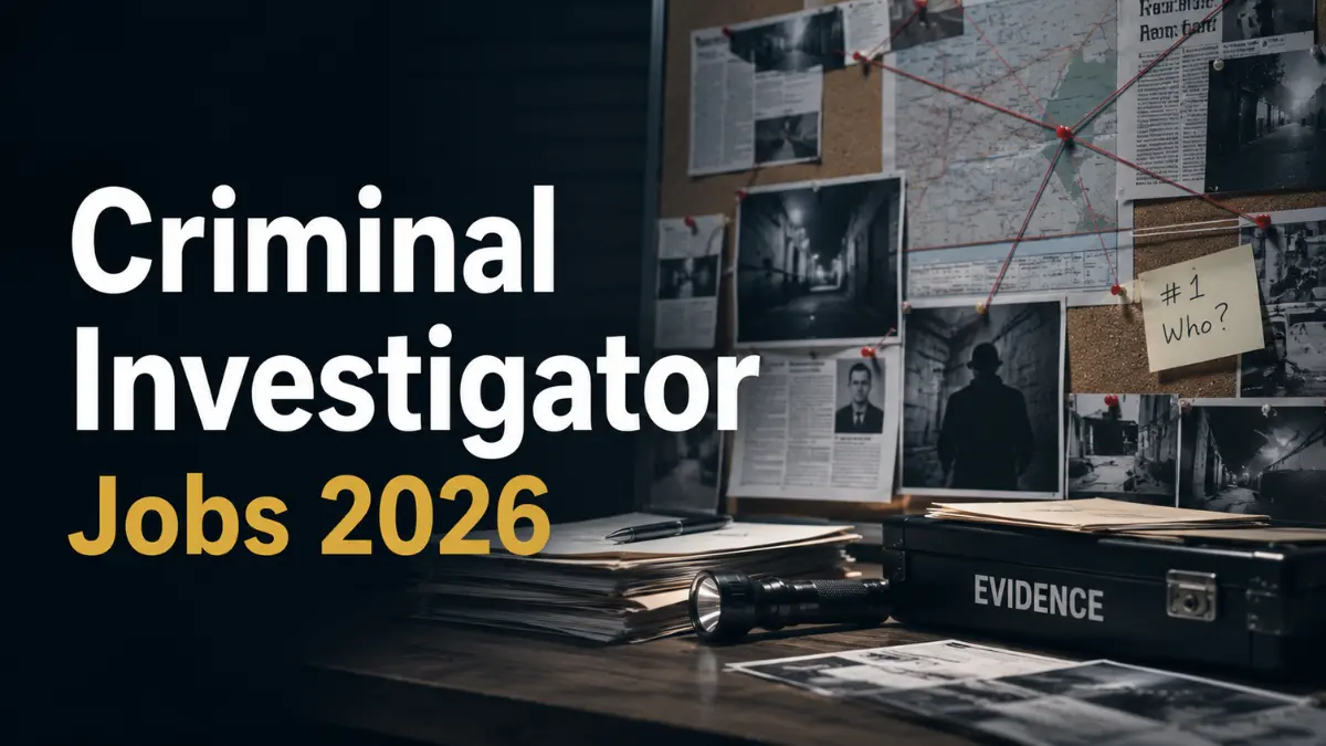 Criminal Investigator Jobs 2026