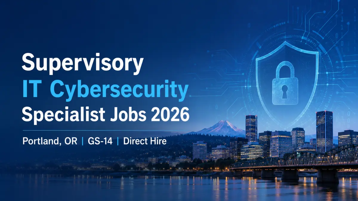 Supervisory IT Cybersecurity Specialist Jobs 2026