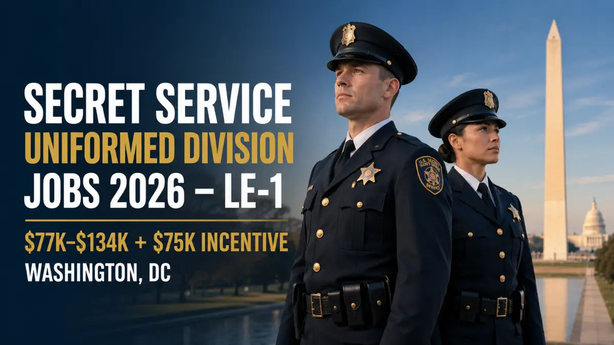 Secret Service Uniformed Division Jobs 2026
