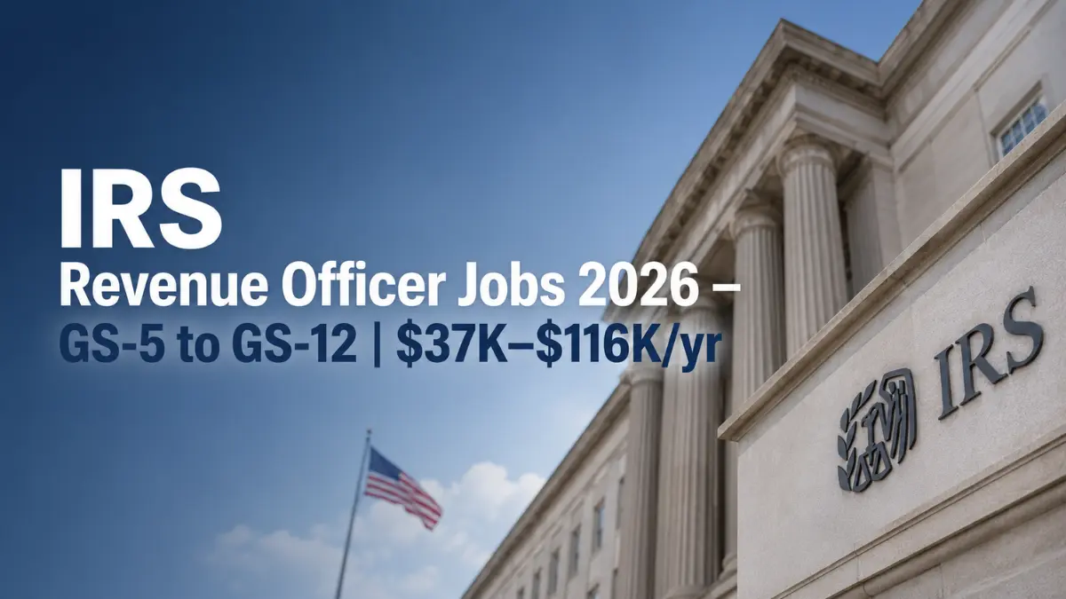 IRS Revenue Officer Jobs 2026