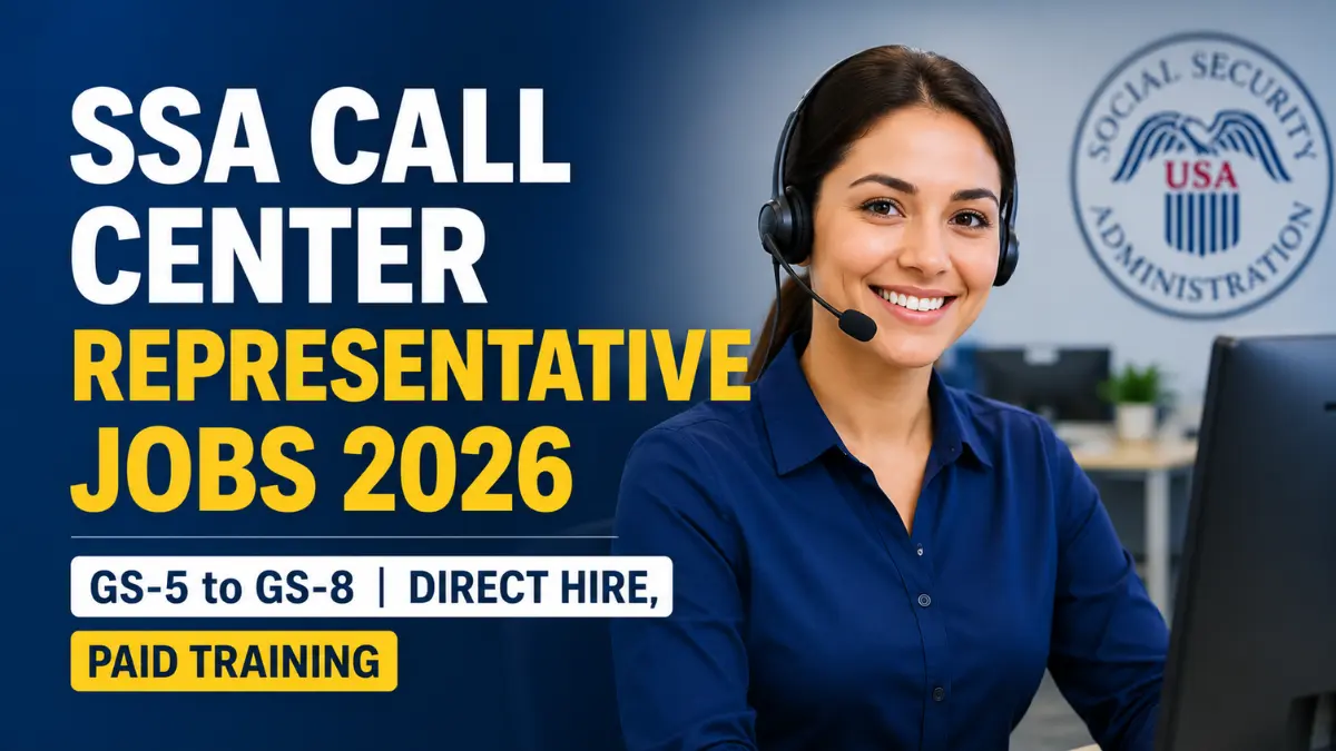 SSA Call Center Representative Jobs 2026