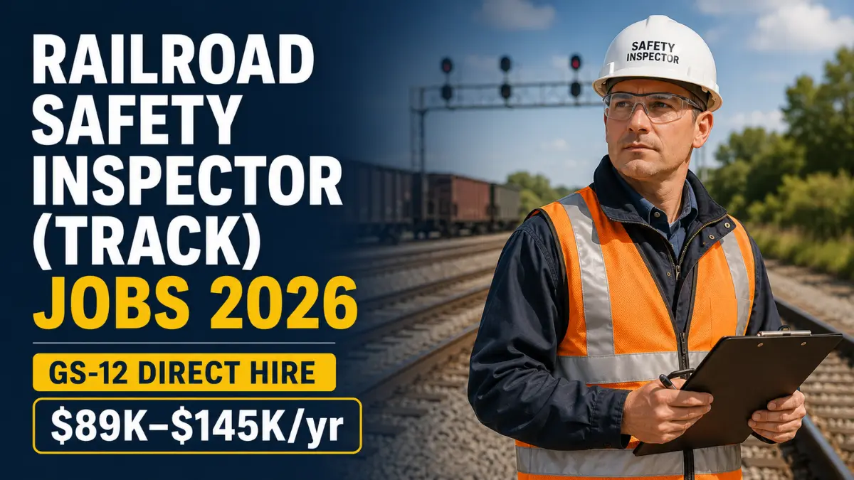 Railroad Safety Inspector (Track) Jobs 2026
